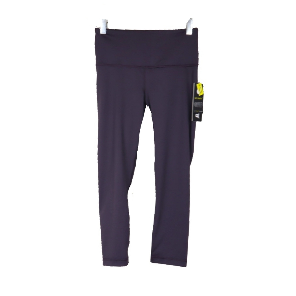 NWT Velocity $68 Wmn S Blk Stretch Workout Capris - Picture 2 of 2
